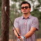 Pins & Aces Men's LIGHT AZALEA Performance Polo