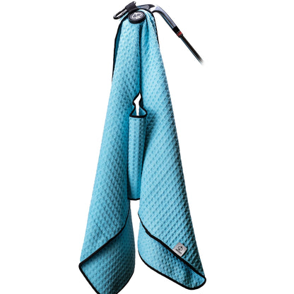 Pins And Aces Golf Magnetic Towel - Sky Blue