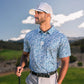Pins & Aces Men's MAZE CRAZE Performance Polo
