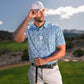 Pins & Aces Men's MAZE CRAZE Performance Polo
