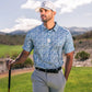 Pins & Aces Men's MAZE CRAZE Performance Polo