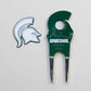 Team Golf NCAA Die Cut Divot Tool With 2 Ball Markers