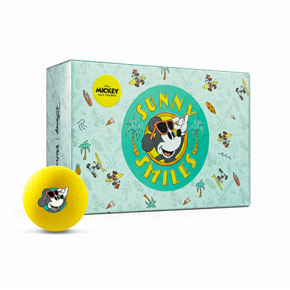 Volvik Vivid Soft Disney Mickey & Minnie Sunny Smiles - 6 Ball Pack (Summer Holiday Edition)