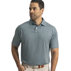 Footjoy Floral Mark Lisle Mens Polo Golf Shirt