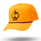 Pins And Aces Golf Perforated Rope Hat - Highlighter Orange