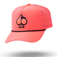 Pins And Aces Golf Perforated Rope Hat - Highlighter Pink