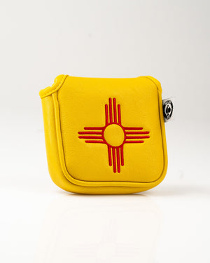 Pins And Aces Golf New Mexico State Flag - Mallet Putter Cover