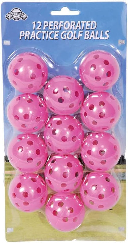 OnCourse Golf Perforated Practice Golf Balls