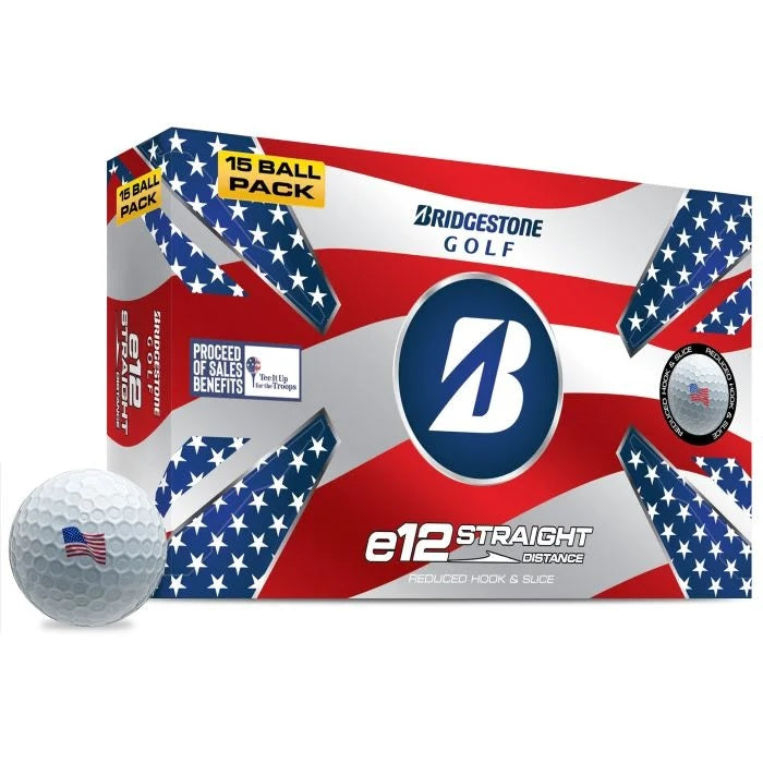 Bridgestone e12 Straight Distance Golf Balls - Patriot Pack