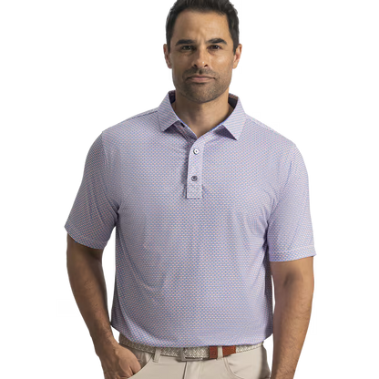 Footjoy Nautical Flag Lisle Mens Polo Golf Shirt