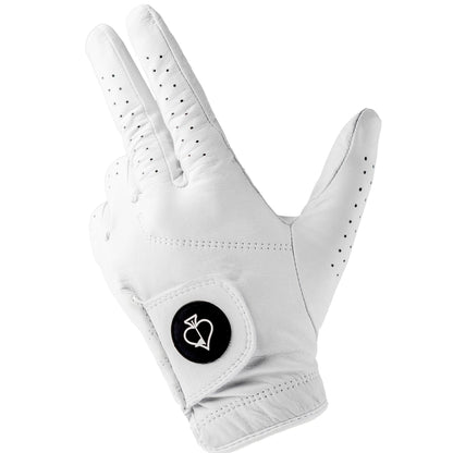 Pins And Aces Golf Premium Tour Glove - Ghost White
