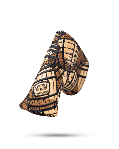 Pins And Aces Golf Bourbon Barrel Blade Putter Cover