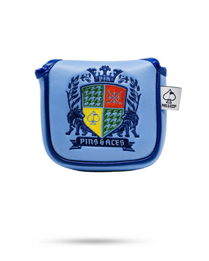 Pins And Aces Golf Coat of Arms - Mallet Cover