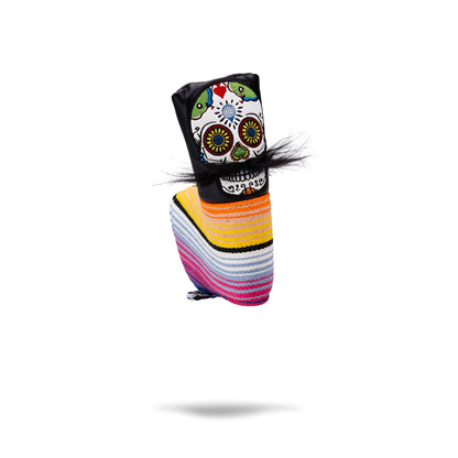Pins And Aces Golf Mustache Sugar Skull - Blade Putter Cover Black