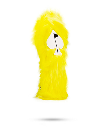 Pins And Aces Golf Yellow Fuzzy - Fairway Cover