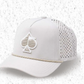 Pins And Aces Golf Perforated Rope Hat - Bone