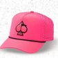 Pins And Aces Golf Perforated Rope Hat - Highlighter Pink