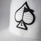 Pins And Aces Golf Performance Spade Hat - White