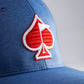 Pins And Aces Golf Performance Spade Hat - Blue