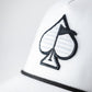 Pins And Aces Golf Perforated Rope Hat - White