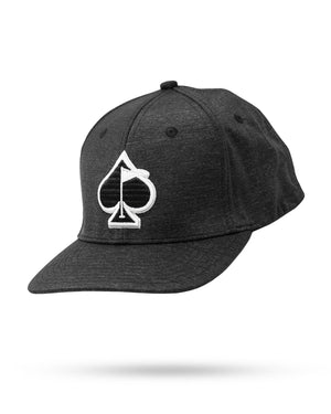 Pins And Aces Golf Performance Spade Hat - Charcoal