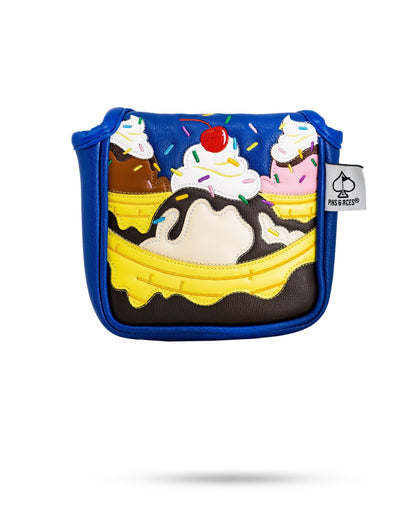 Pins And Aces Golf Banana Split - Mallet Putter Cover