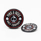 Pins And Aces Golf Pop Out Medallion Ball Marker - Black