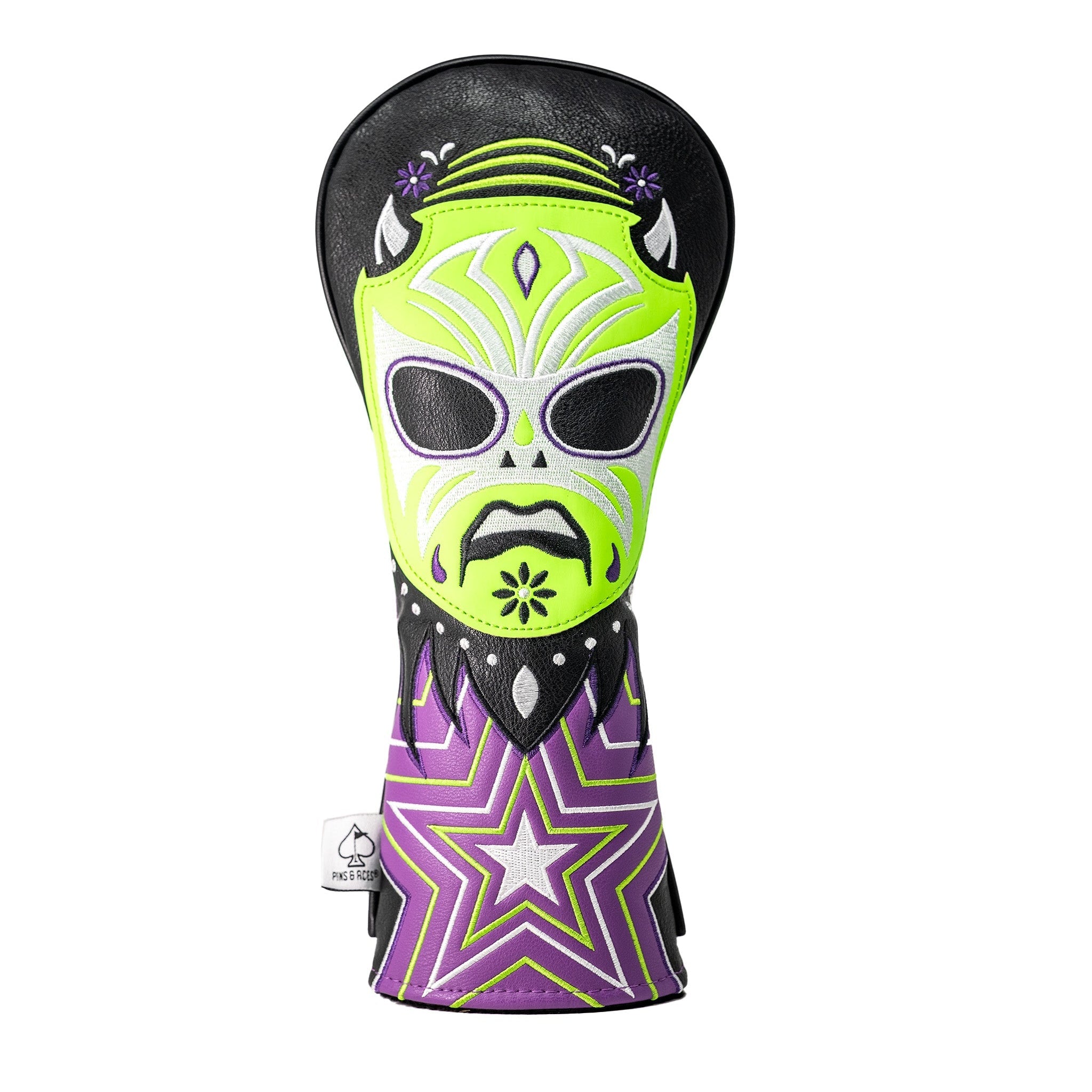Pins and Aces Lucha Libre Mask Fairway Cover - Thumbnail 2
