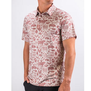 Pins & Aces Performance Golf Polos - Pit Master BBQ