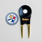 Team Golf NFL Die Cut Divot Tool With 2 Ball Markers