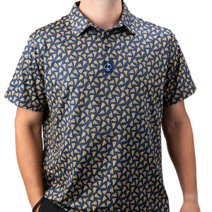 Pins & Aces Men's Pizza Performance Polo
