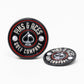Pins And Aces Golf Pop Out Medallion Ball Marker - Black