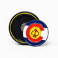 Pins And Aces Golf Pop Out Medallion Ball Marker - Colorado