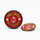 Pins And Aces Golf Pop Out Medallion Ball Marker - Red