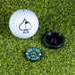 Pins And Aces Golf Pop Out Medallion Ball Marker - Green
