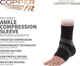 Copper Fit Pro Series Ankle Compression Sleeve