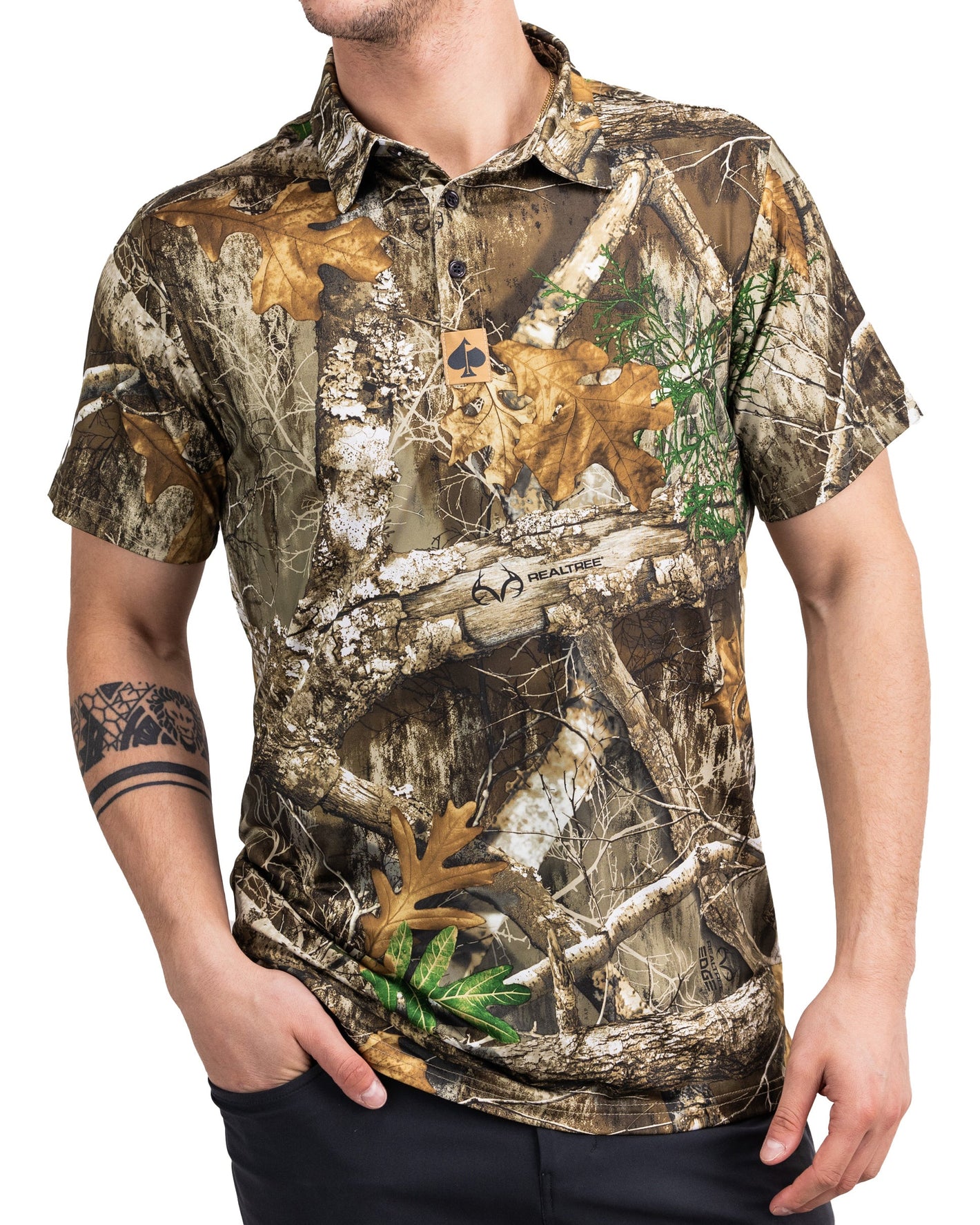 Pins and Aces Golf Realtree Edge Polo