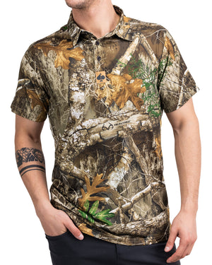 Pins and Aces Golf Realtree Edge Polo