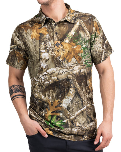 Pins and Aces Golf Realtree Edge Polo