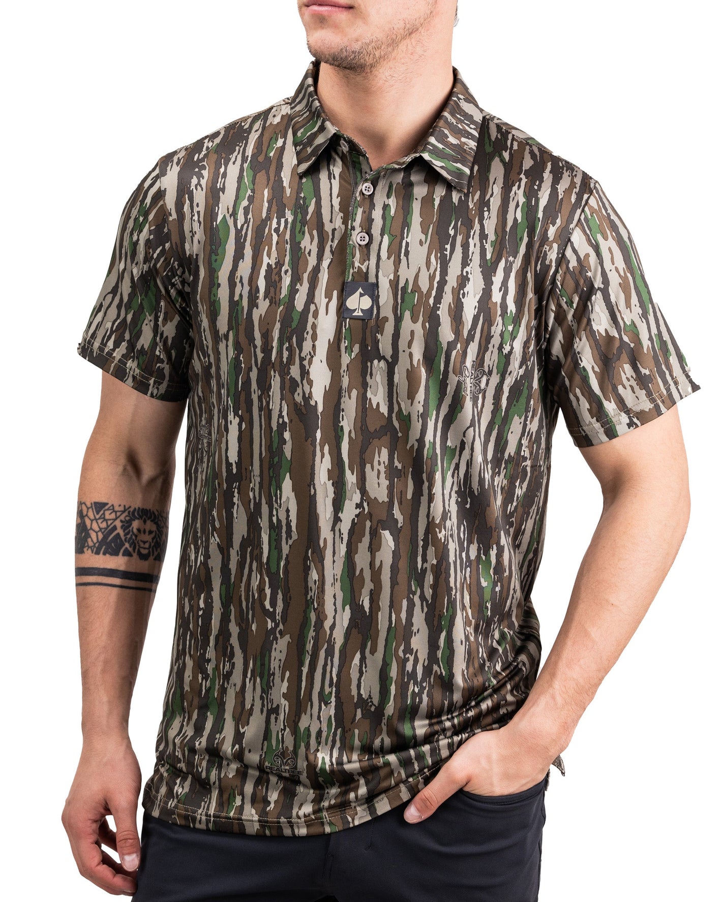 Pins And Aces Golf Realtree Original Polo