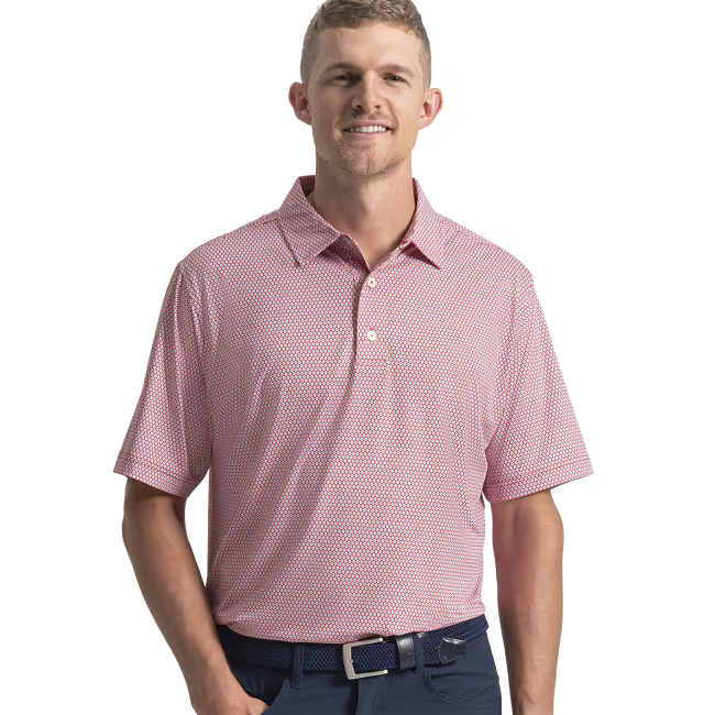 Footjoy Stellar Lisle Mens Polo Golf Shirt With Razorback Logo