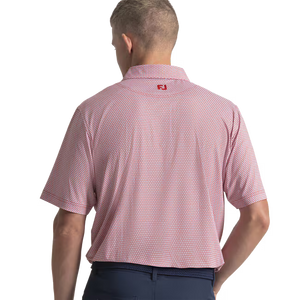 Footjoy Stellar Lisle Mens Polo Golf Shirt With Razorback Logo