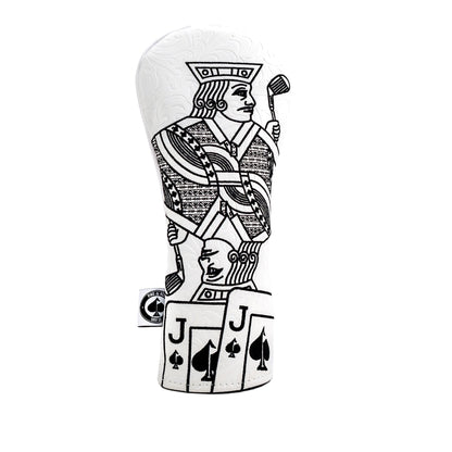 Pins And Aces Golf White Out Jack of Spades - Hybrid Cover