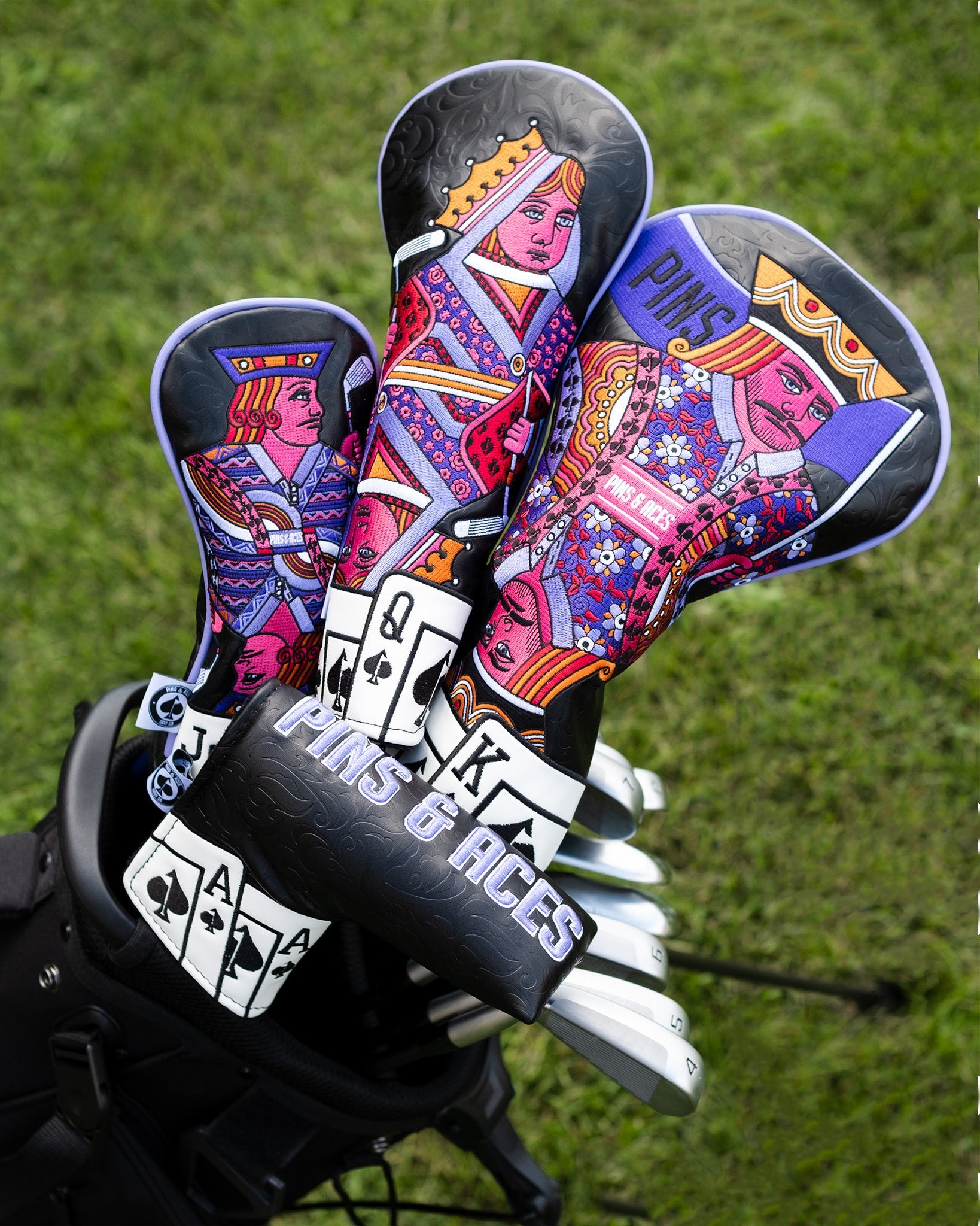 Pins and Aces Ace Of Spades Blade Putter Headcover