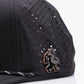 Pins And Aces Sasquatch Perforated Rope Hat With Ball Marker - Black
