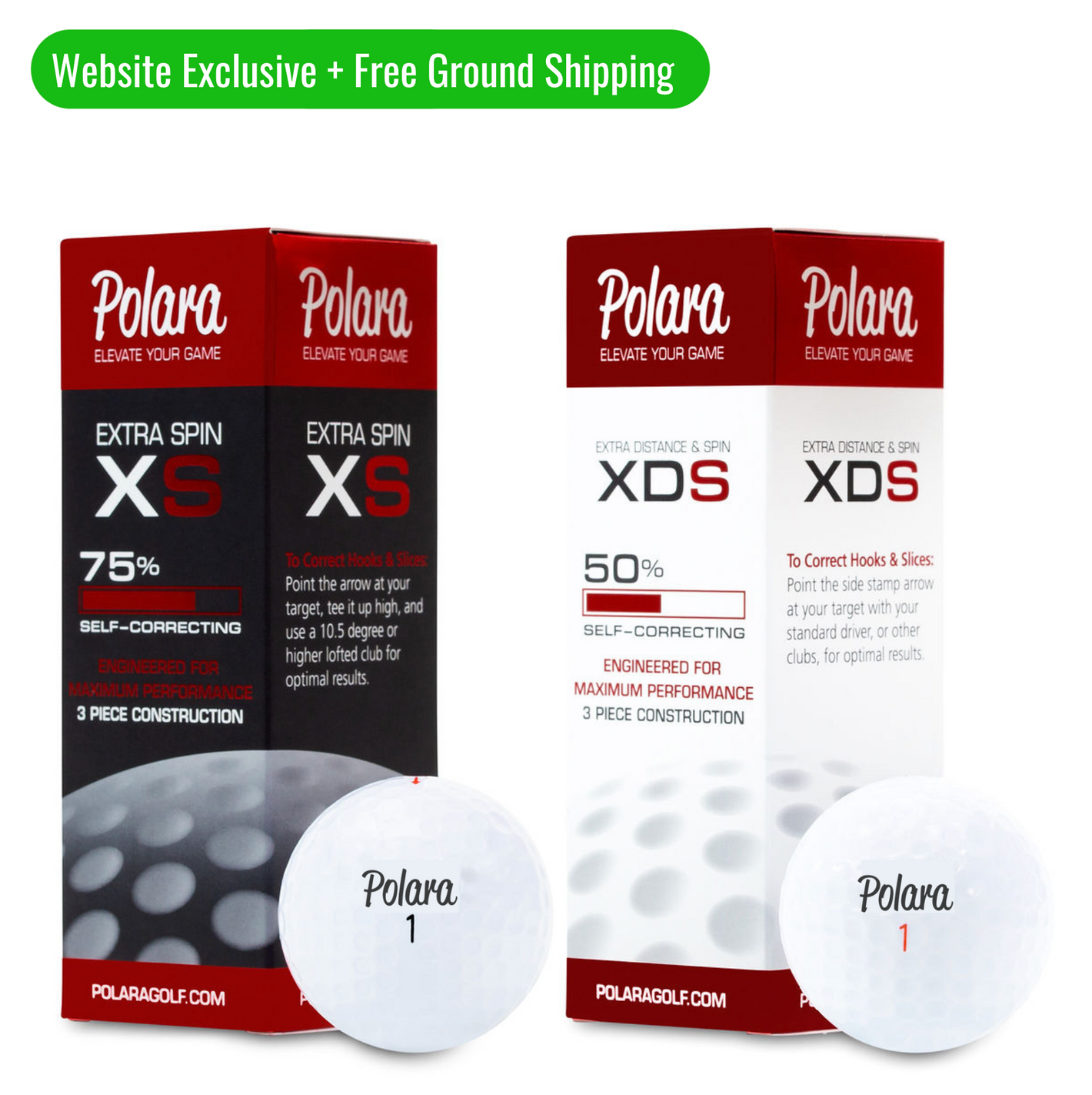 Polara Golf 3 Piece Trial Pack - XS and XDS
