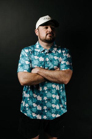 Shank It Golf Azalea Blue Polo