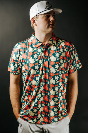 Shank It Golf Azalea Green Polo