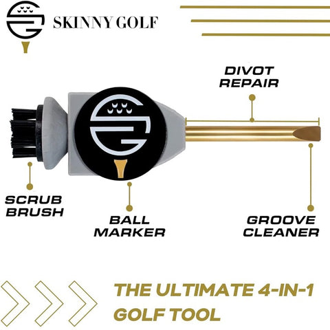 Skinny Golf Pocket Caddie - 4 in 1 Divot Tool