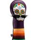 Pins And Aces Golf Mustache Sugar Skull - Fairway Cover Purple